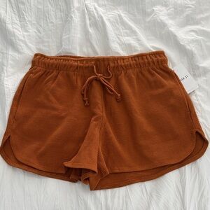 Forever 21 Burnt Orange Ribbed Shorts